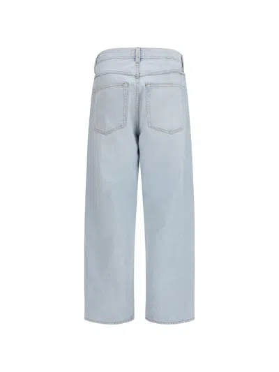 Agolde Button Jeans In Blue