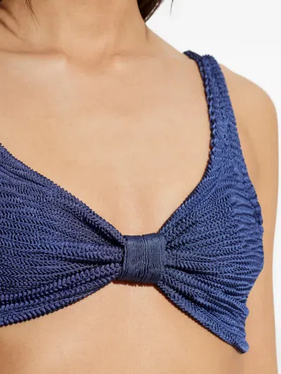 Paramidonna Textured-finish Bikini In Blue