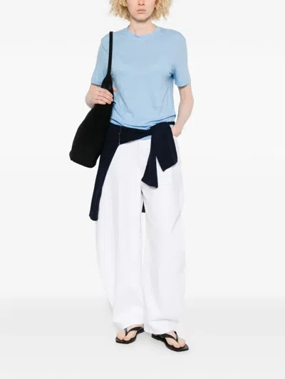 Fedeli Crew-neck T-shirt In Blue