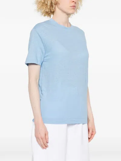 Fedeli Crew-neck T-shirt In Blue