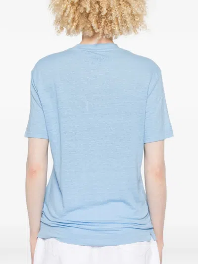 Fedeli Crew-neck T-shirt In Blue