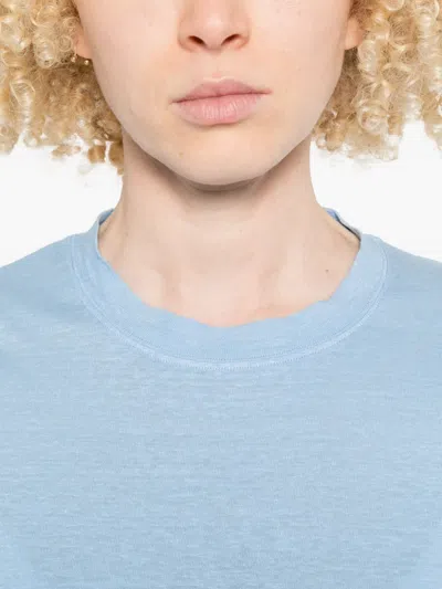 Fedeli Crew-neck T-shirt In Blue
