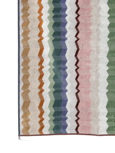 Missoni Zigzag-pattern Towel In Multi