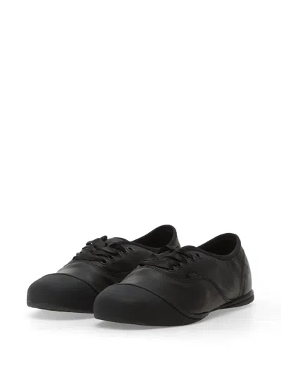Vans Authentic Prima Leather Sneakers In Black