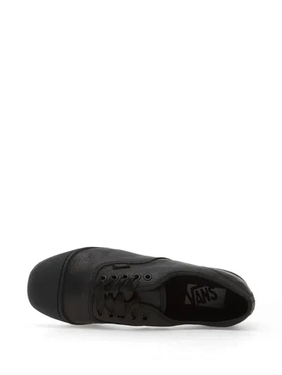 Vans Authentic Prima Leather Sneakers In Black