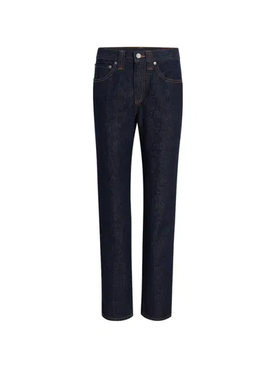 Khaite Farley High-rise Straight-leg Jeans In Blue