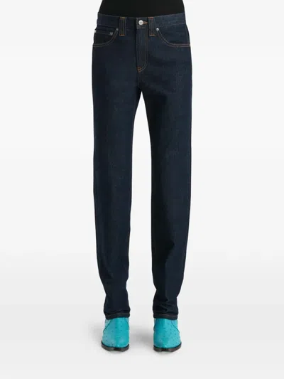 Khaite Farley High-rise Straight-leg Jeans In Blue