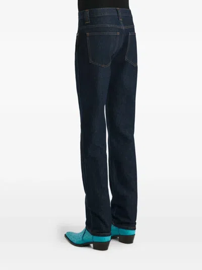 Khaite Farley High-rise Straight-leg Jeans In Blue