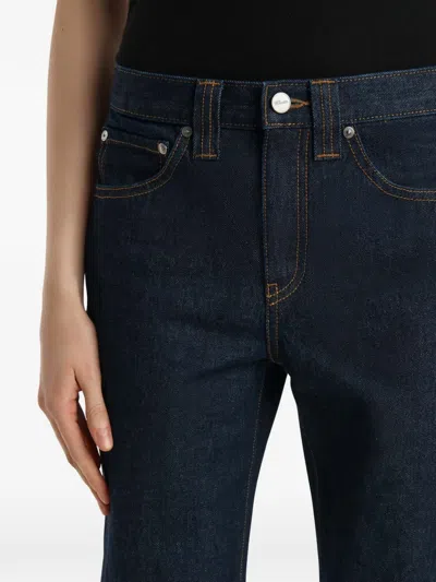 Khaite Farley High-rise Straight-leg Jeans In Blue