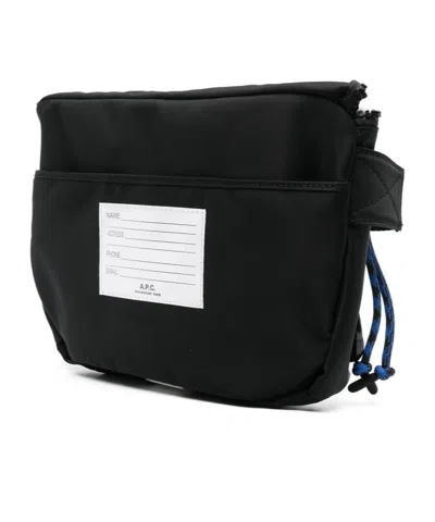 A.p.c. Treck Zipped Shoulder Bag In Pink