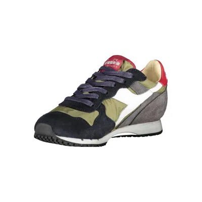 Diadora Green Fabric Sneaker In Multi