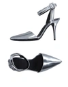 Alexander Wang Lovisa Ankle Strap Pumps In Silver