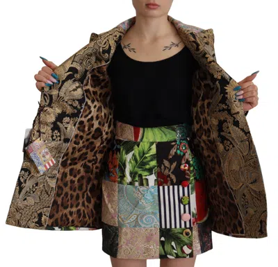 Dolce & Gabbana Elegant Multicolor Patchwork Blazer Jacket In Multi