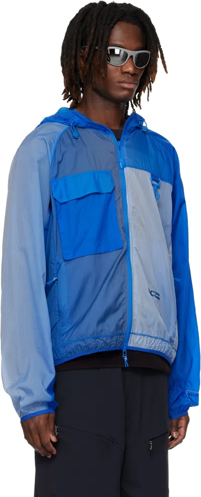 Rcos Navy Griffith Running Jacket In Blue