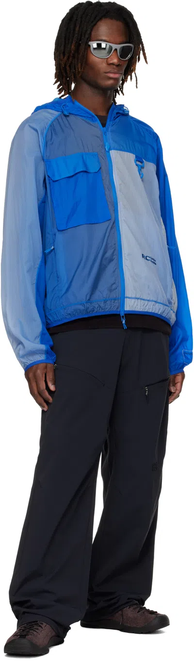 Rcos Navy Griffith Running Jacket In Blue