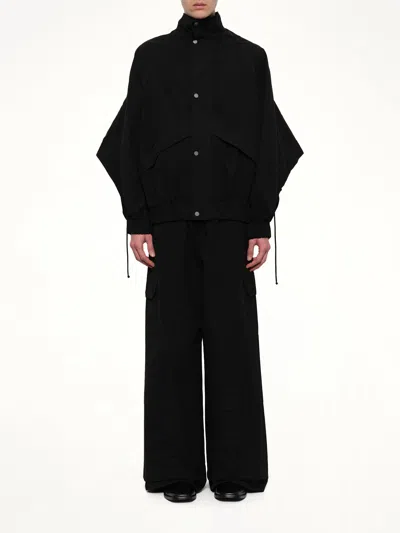 Egonlab Back Fold Track Jacket In Black