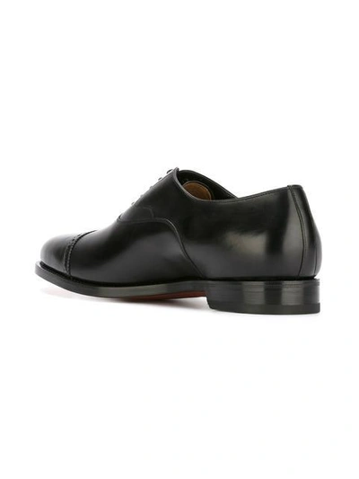 Shop Santoni Classic Oxford Shoes - Black