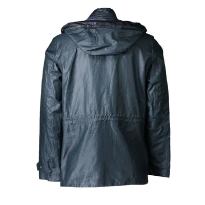 Geox Green Polyester Jacket In Blue