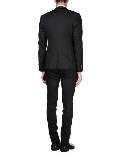 Shop Dolce & Gabbana Man Suit Steel Grey Size 44 Wool, Elastane