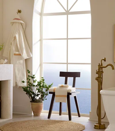 Pratesi Tre Righe Bath Sheet In White