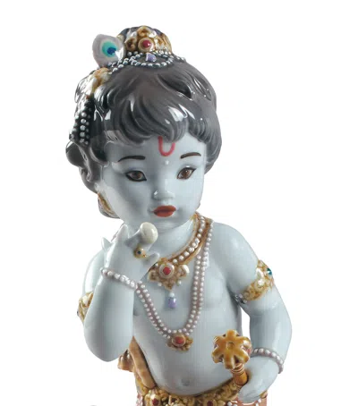 Lladrò Lladró Krishna Butterthief Figurine In Multi