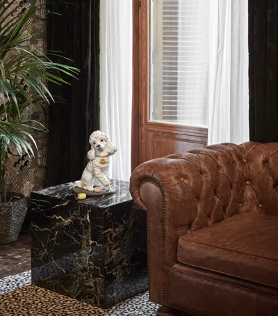 Lladrò Poodle With Mochis Figurine In White
