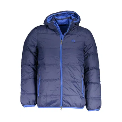 La Martina Quilted Puffer Jacket In Blue