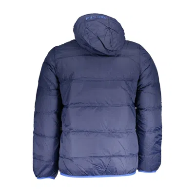 La Martina Quilted Puffer Jacket In Blue