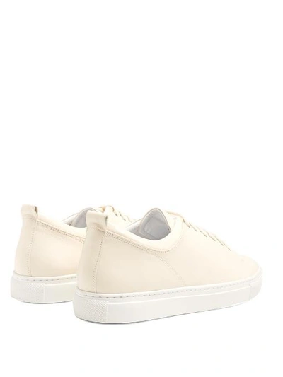 Lanvin Capped-toe Low-top Leather Trainers In Pink | ModeSens
