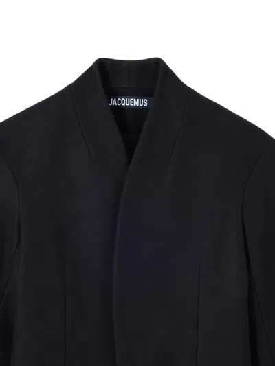 Jacquemus 노치드 칼라 재킷 In Black