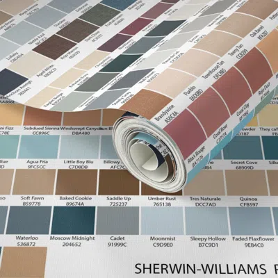 Spoonflower Peel And Stick Wallpaper Part 8 Sherwin Williams Color Map ...