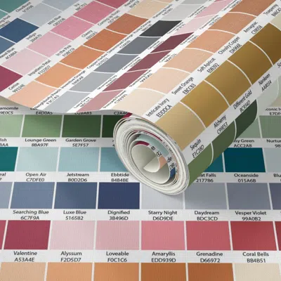Spoonflower Peel And Stick Wallpaper Part 3 Sherwin Williams Color Map ...