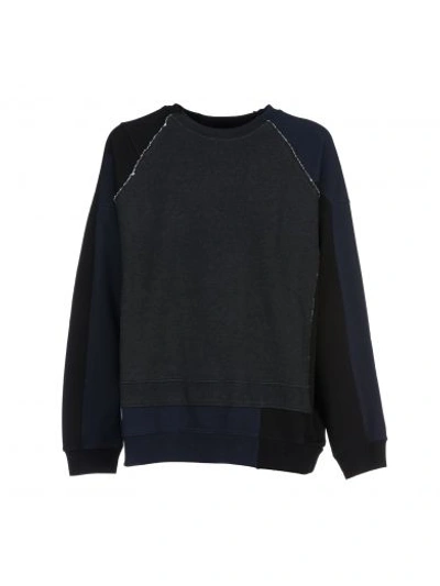 Shop Maison Margiela Replica Sweatshirt In Blue Mix