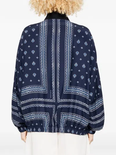 Seafarer Oscar Patterned Jacket In Blue