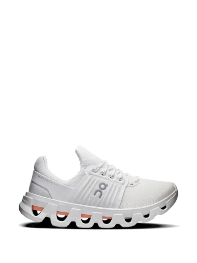 On White Cloudswift 4 Ad Mesh Breathable Sneakers In White