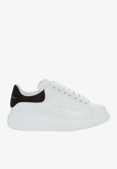 Alexander Mcqueen Black And White Low Top Sneakers With Logo Lettering On The Tongue And Contrasting Heel With Logo Le In Neutral
