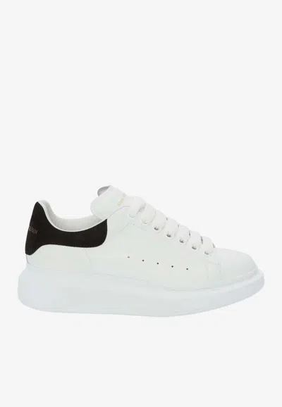 Alexander Mcqueen Black And White Low Top Sneakers With Logo Lettering On The Tongue And Contrasting Heel With Logo Le In Neutral
