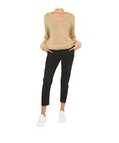 Aspesi Frank Straight Leg Cropped Pants In Black