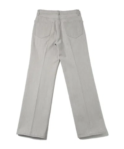 Auralee Belt Loop Jeans In Gray