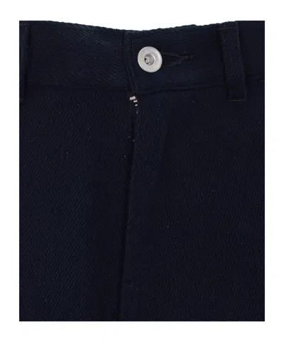 Auralee Belt Loop Shorts In Blue