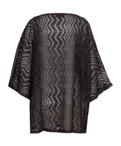 Missoni Zigzag Patterned Blouse In Gray