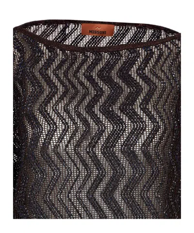 Missoni Zigzag Patterned Blouse In Gray