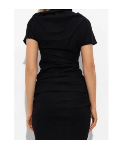 Entire Studios Flop Draped Top In Black