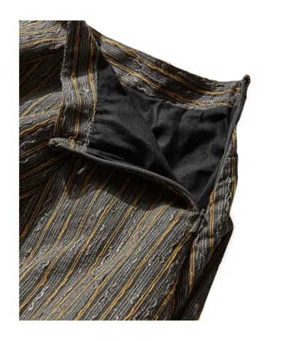 Kiko Kostadinov Stripe-pattern Bubble-hem Mini Skirt In Nude