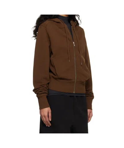 Entire Studios Drawstring Hooded Sweatshirt In Neutral