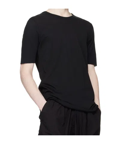 Thom Krom Ribbed-panel T-shirt In Black