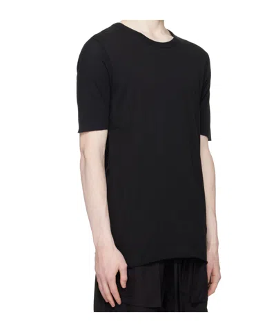 Thom Krom Ribbed-panel T-shirt In Black