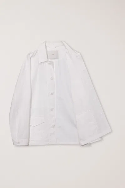 Dunst Patch-pocket Relaxed Jacket In White