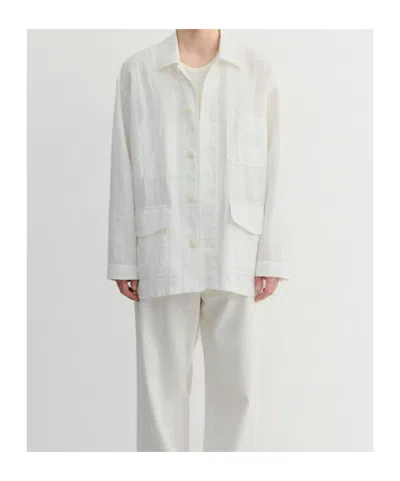 Dunst Patch-pocket Relaxed Jacket In White