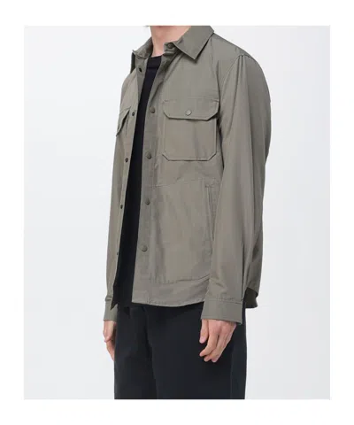 Woolrich Pocket Button Jacket In Gray